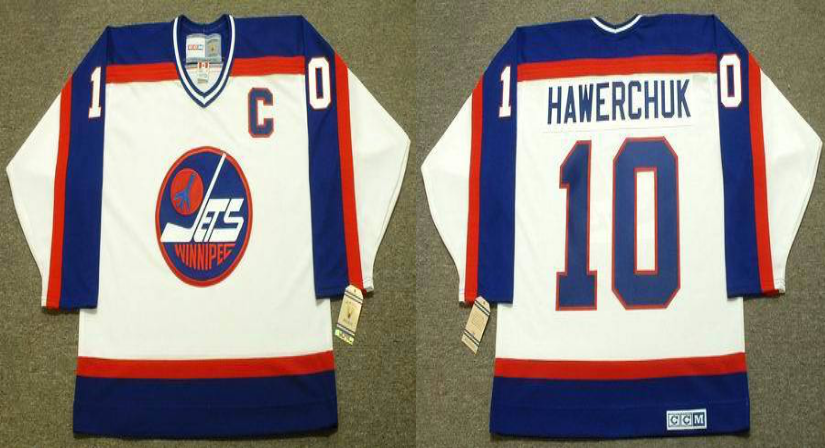 2019 Men Winnipeg Jets #10 Hawerchuk white CCM NHL jersey->winnipeg jets->NHL Jersey